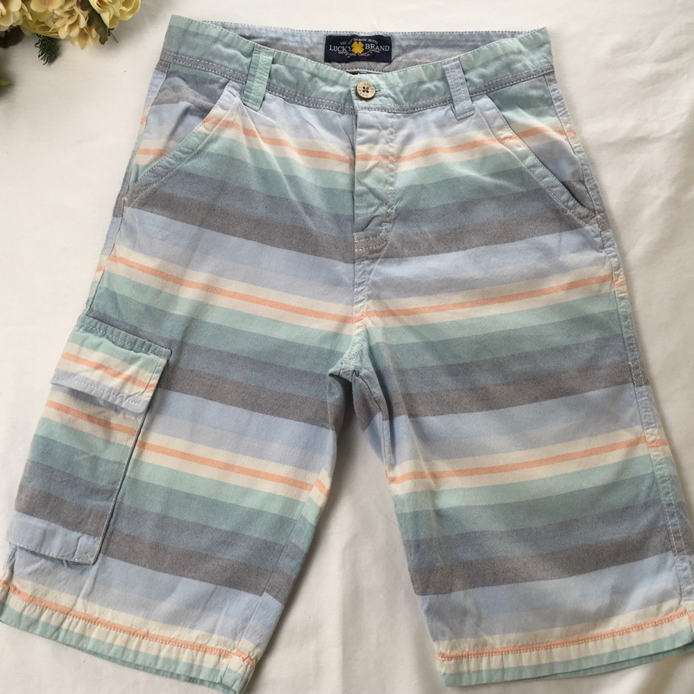 Lucky Brand Striped Shorts for Boy 🍀